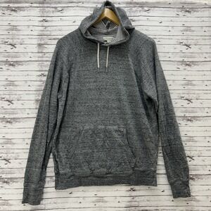 J Crew Pullover Sweatshirt Men's Sz Medium Gray Hoodie Knit Goods Cotton